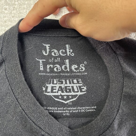 Y2K Justice League Deathstroke Harley Quinn Shirt Adult Medium Black Faded Tee - Picture 8 of 16